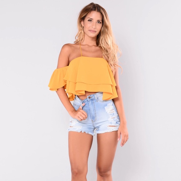 FASHIONNOVA - orange top - Picture 4 of 5